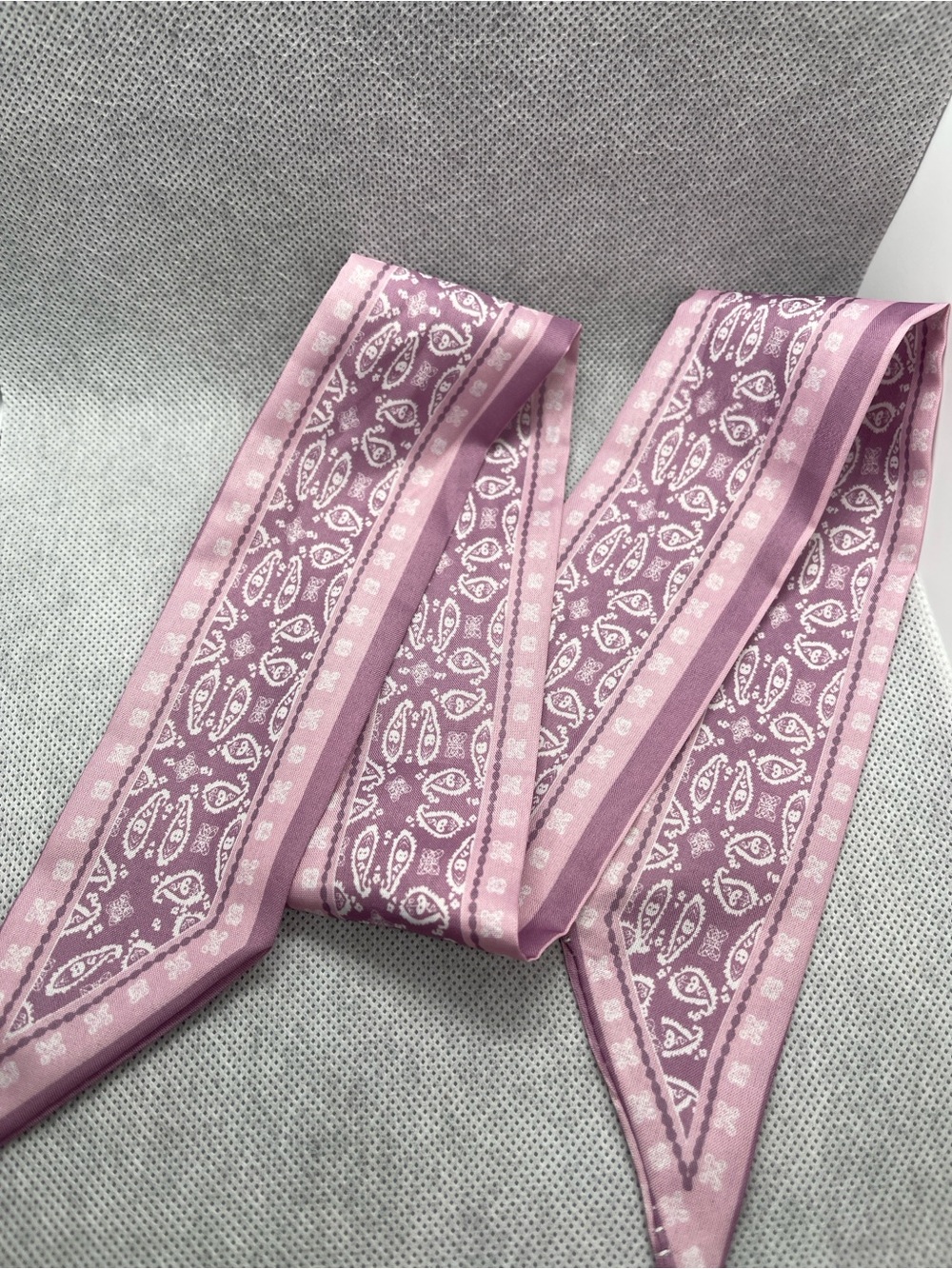 Pink Paisley Twilly Scarf - Women Accessories